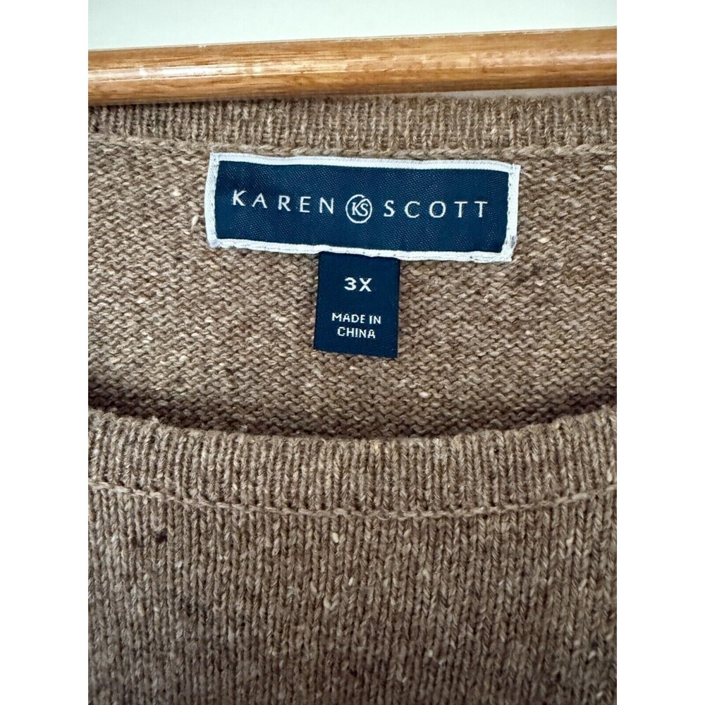 Karen Scott Women's Sweater 3X - Picture 3 of 6